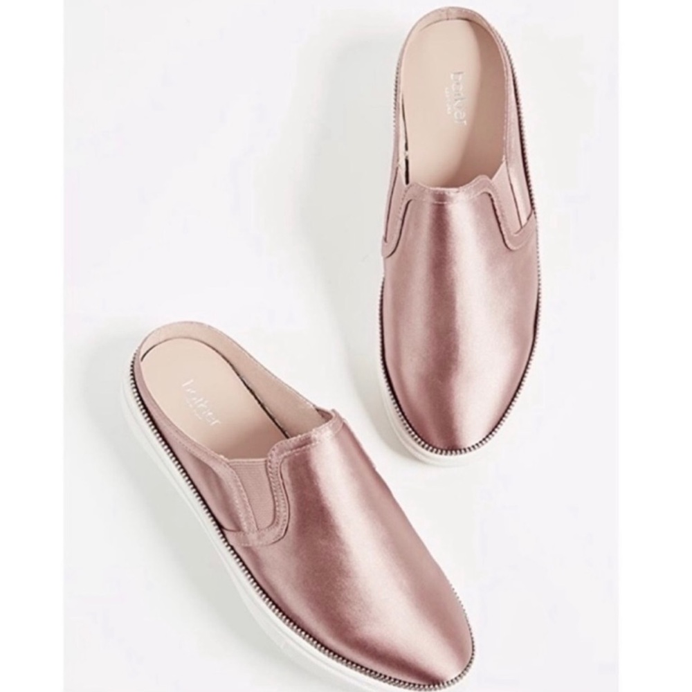 Botkier Satin Blush Sneaker Comfort Walking Hayden Mule Blush New in Box…